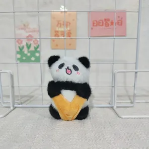 Süßer Cartoon Riesenpanda Plüsch Anhänger weiche gefüllte Puppe Rucksack Schlüsselanhänger