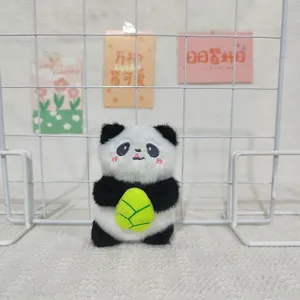 Süßer Cartoon Riesenpanda Plüsch Anhänger, weiche Stofftier Rucksack Schlüsselanhänger.