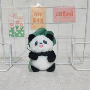 Süßer Cartoon Riesenpanda Plüsch Anhänger Schlüsselanhänger, weicher Rucksack Plüschtier.