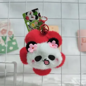 Süßer roter Panda Plüsch Schlüsselanhänger Stofftier Tasche Anhänger süßes Geschenk