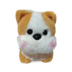 Niedlicher Welpe Plüschtier Schlüsselanhänger flauschige Shiba Inu Puppe Anhänger Tasche
