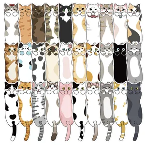 Cute Cartoon Cat Paper Bookmarks Page Markers For Students Reading Animal Design Book Page Clips School Supplies