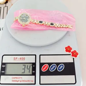 Modische Damen Strass Quarzuhr mit Armband, elegante Luxus Armbanduhr fur Damen Geschenk.