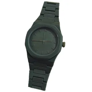 Groen kunststof quartz horloge voor heren en dames minimalistische casual mode stijl
