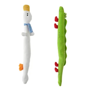 Cute duck and crocodile plush pet toys, interactive tug of war chew toys for dogs and cats.