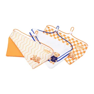 Cute Bear Print Pet Bandana Adjustable Waterproof Bib Small Dogs Cats Puppy Neck Scarf Cartoon Pet Accessories