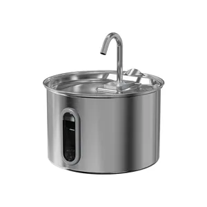 Stainless Steel Pet Water Dispenser Automatic Circulating Dog Cat Drinking Fountain Smart Pet Water Feeder