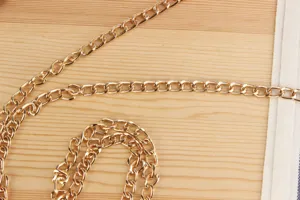 Catena di ricambio in metallo dorato per borsa accessorio tracolla spalla elegante