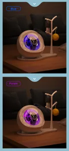 Automatischer Uhrenbeweger für eine Uhr mit Schlüsselhalter Ständer und LED Licht leise.