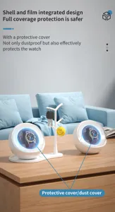 Detailansicht des automatischen Uhrenbewegers mit Schutzstaubabdeckung für mechanische Uhren.