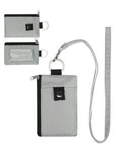 Lichte mini portemonnee multifunctionele kaarthouder sleutelhanger met halskoord handig.