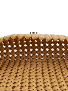Candy color hollow woven handbag for beach holiday casual stylish daily women shoulder bag