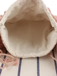 Handmade woven crossbody shoulder bag, casual everyday beach vacation stylish women bag