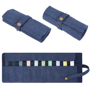 Canvas Horlogeband Opbergtas Draagbare Rol Organizer Reisetui Voor Smartwatch Bandjes Meerdere Sleuven Houder