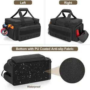 Bolsa de almacenamiento de herramientas multifuncional de tela oxford, ideal para camping y trabajo.
