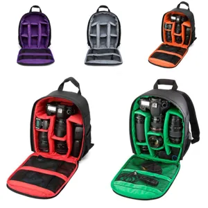 Waterdicht Nylon Camerarugzak Schokbestendig Grote Capaciteit Fototas Casual Reizen DSLR Schouder Lens Pack Voor Outdoor Mannen Vrouwen