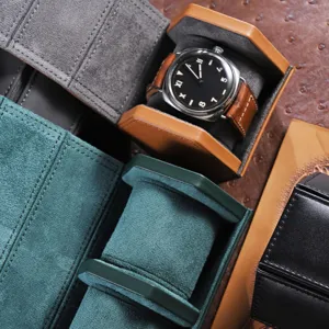 Zeshoekige horloge opbergdoos draagbare reisetui multi slot sieraden organizer box