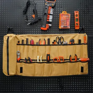 Borsa porta attrezzi in tela resistente organizzatore appendibile multifunzione con tasche
