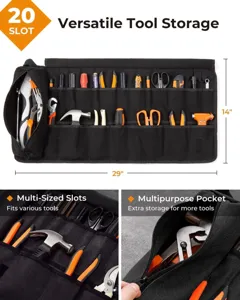 Borsa per attrezzi in tela resistente con 20 tasche scomparto multiuso versatile