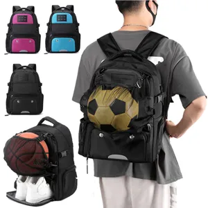 Grote Capaciteit Waterdichte Sport Basketbal Rugzak Outdoor Voetbal Tas Met Schoenenvak Voor Mannen Vrouwen
