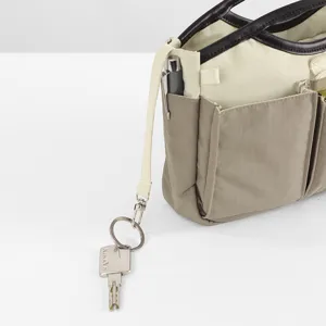 Multi-functional insert organizer bag with handle and multiple pockets for daily storage use