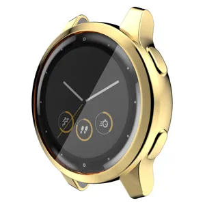 Gouden smartwatch beschermhoes TPU volledige bumper voor sporthorloge accessoire detail.