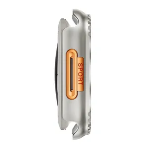 Funda protectora de metal premium para reloj inteligente, botón lateral, carcasa duradera.