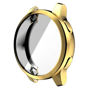 Gouden smartwatch kast detail, gegalvaniseerde TPU volledige cover beschermende accessoire.