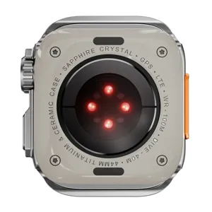Caja de reloj de metal de repuesto compatible con Apple Watch, diseno elegante y util.