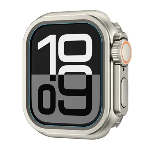 Συμβατό με Θήκη Apple Watch Ultra 49mm Ηλεκτρολυτική Προστατευτική Cover Titanium