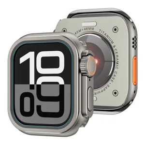 Μεταλλική προστατευτική θήκη για smartwatch ultra σχεδιασμός γαλβανισμένο κέλυφος ανθεκτικό αξεσουάρ