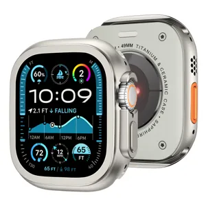 Γαλβανισμένη Προστατευτική Θήκη PC Για Smart Watch Ultra Series Σκληρό Kάλυμμα Προφυλακτήρα Αξεσουάρ Ρολoγιού