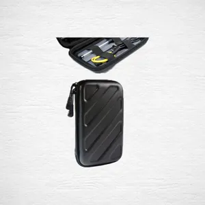 Custodia Portatile in EVA per Cinturino Orologio Scatola Rigida con Cerniera Organizer