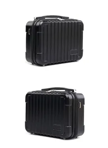 Portable black hard shell storage bag mini suitcase travel accessory for switch oled.
