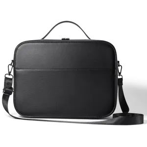 Custodia da Trasporto Portatile in Pelle Artificiale Compatibile Con Apple Vision Pro Custodia Rigida Protettiva Con Tracolla Borsa per Visore Accessori Alimentazione Viaggio
