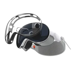 Transparante TPU en PC beschermhoes detail voor Apple Vision Pro VR headset accessoire.