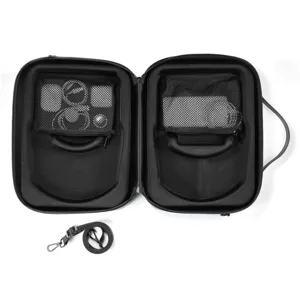 Custodia rigida per Vision Pro borsa di contenimento con tasche in rete e tracolla.