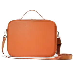 Borsa di custodia multifunzionale arancione con tracolla per accessori e protezione sicura.