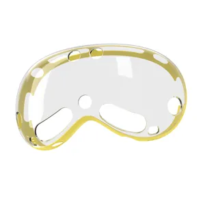 Transparante beschermhoes voor Apple Vision Pro MR headset, TPU en PC cover voor apparaat.
