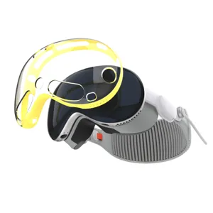 Transparante gele TPU PC beschermhoes voor VR MR headset detailweergave, slank en duurzaam ontwerp.