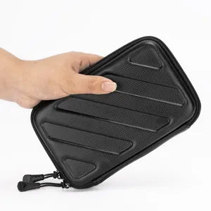 Custodia di stoccaggio per cinturino in EVA nera impermeabile borsa organizer da viaggio.