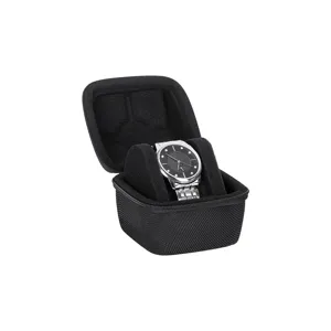 Draagbare harde horloge reis opbergdoos met zacht kussen voor dagelijkse bescherming.