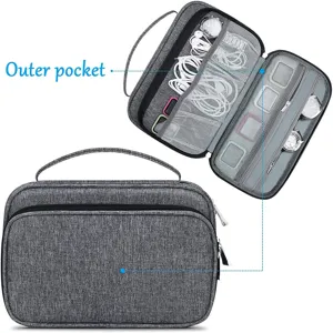 Multifunctionele opbergtas voor horlogebandjes reistas organisator voor kabels en horloges