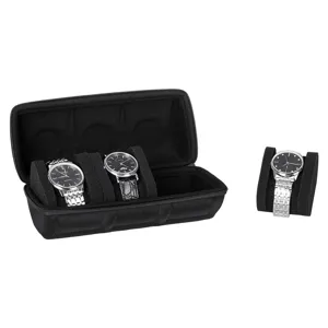 Draagbare harde schaal horloge opbergdoos reisetui organizer tas met vakken voor horloges.