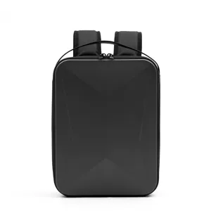 Mochila rígida negra impermeable bolsa de almacenamiento para dron viaje de negocios
