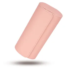 Tragbare rosafarbene Leder Uhrenrolle Reise Aufbewahrungsbox minimalistisches Design