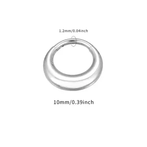 G23 Titan Klappring Piercing Schmuck 1,2mm 10mm Segmentring Clicker Ohrring Silber