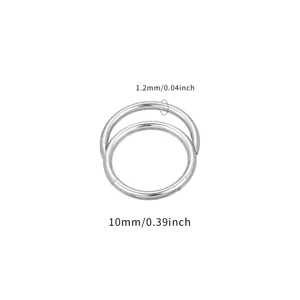 Titanium Alloy Multi Layer Cross Piercing Ring Cartilage Hoop Earrings Hypoallergenic Niche Design Ear Bone Jewelry For Men Women
