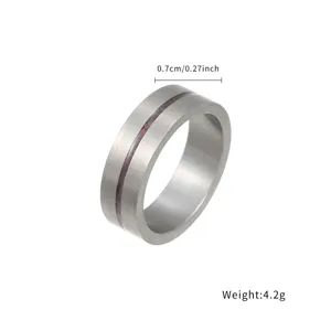 Reiner Titan Herren minimalistischer Ring mit elegantem Design, langlebiger Schmuck Accessoire.