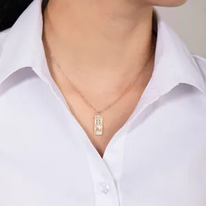 Elegante Roségold Titanstahl Diamant Schlüsselbein Kette Halskette Damen Modeschmuck